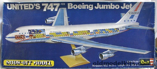 Revell 1/144 Boeing 747-122 United Jumbo Jet Cut Away - 'Show Off' Model with Full Interior, H197 plastic model kit